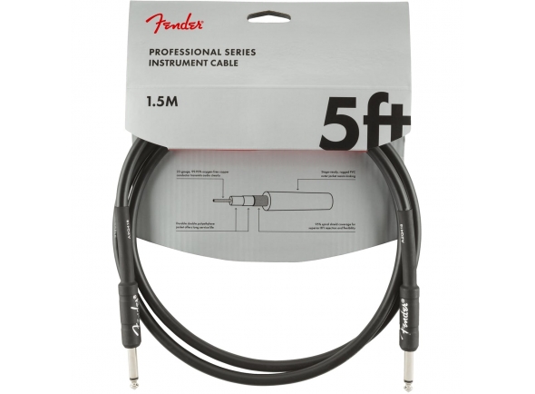 Fender Prof. Cable 1,5m Black Fender Prof. Cable 1,5m Black